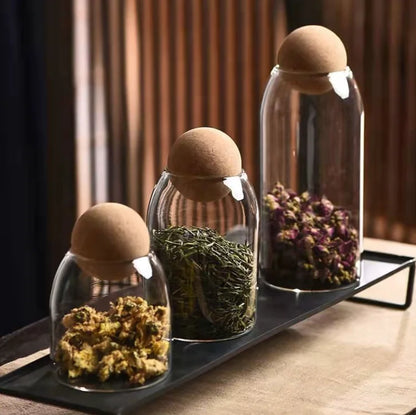 Ball Cork Glass Jar