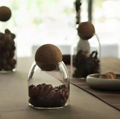 Ball Cork Glass Jar