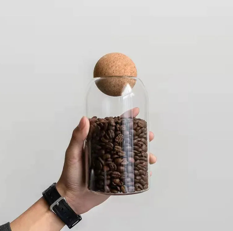 Ball Cork Glass Jar
