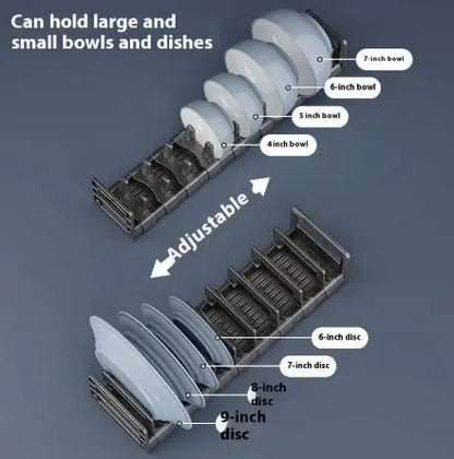 Kitchen Bowl Dish Tableware Storage Rack